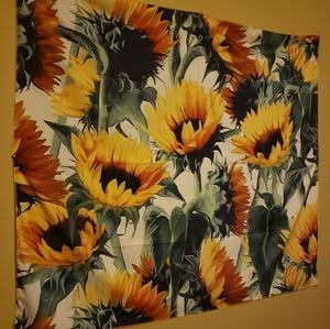 Sunflower Tapestry; wall and home hanging decor